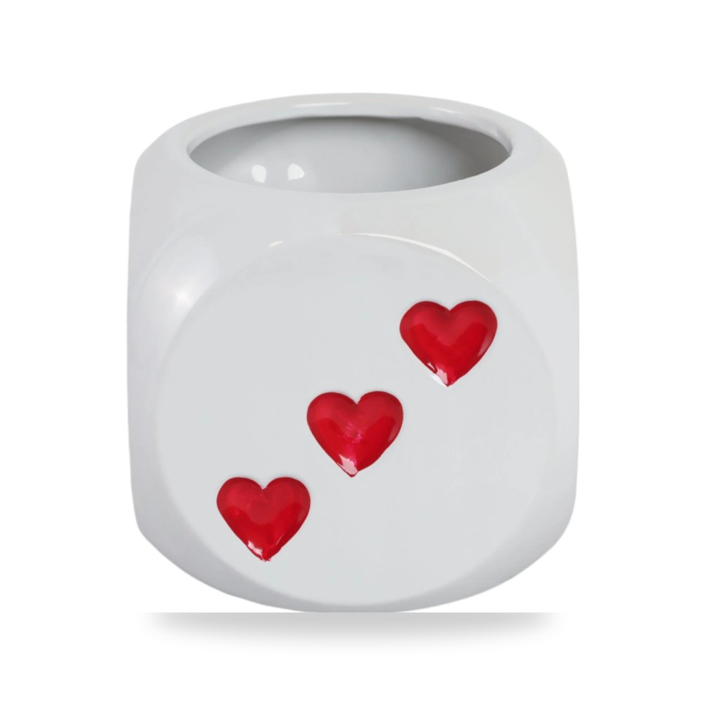 أبيض Dice Planter, Sagebrook Home