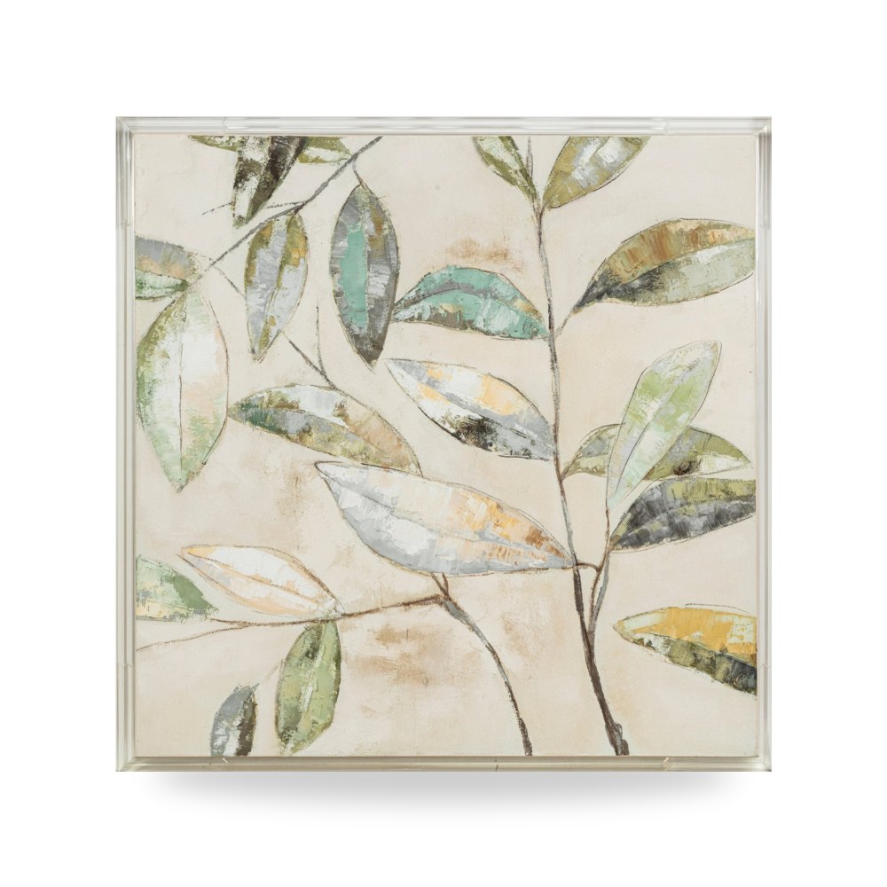 لوحة جدارية فنية 40x40 Lambeth Acrylic Frame Handpainted Sagebrook Home موديل EV70439