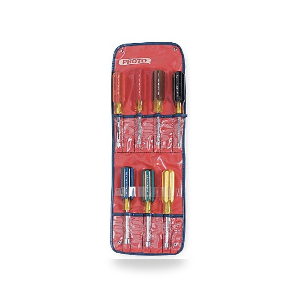 بروتو طقم مفكات صواميل برأس صلبة، SAE، 7 1 - 4 موديل J9200C