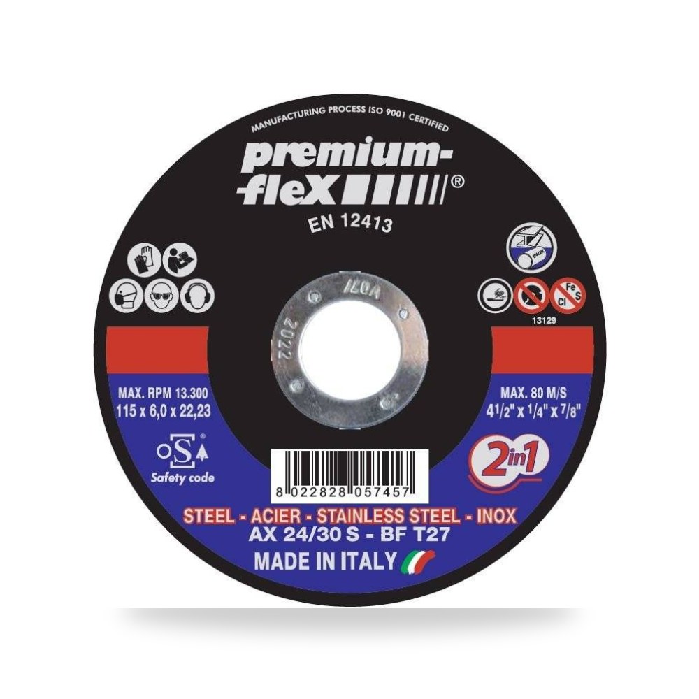 ديسك قص حديد وستانلس ستيل بريميوم فليكس INOX Premium Flex