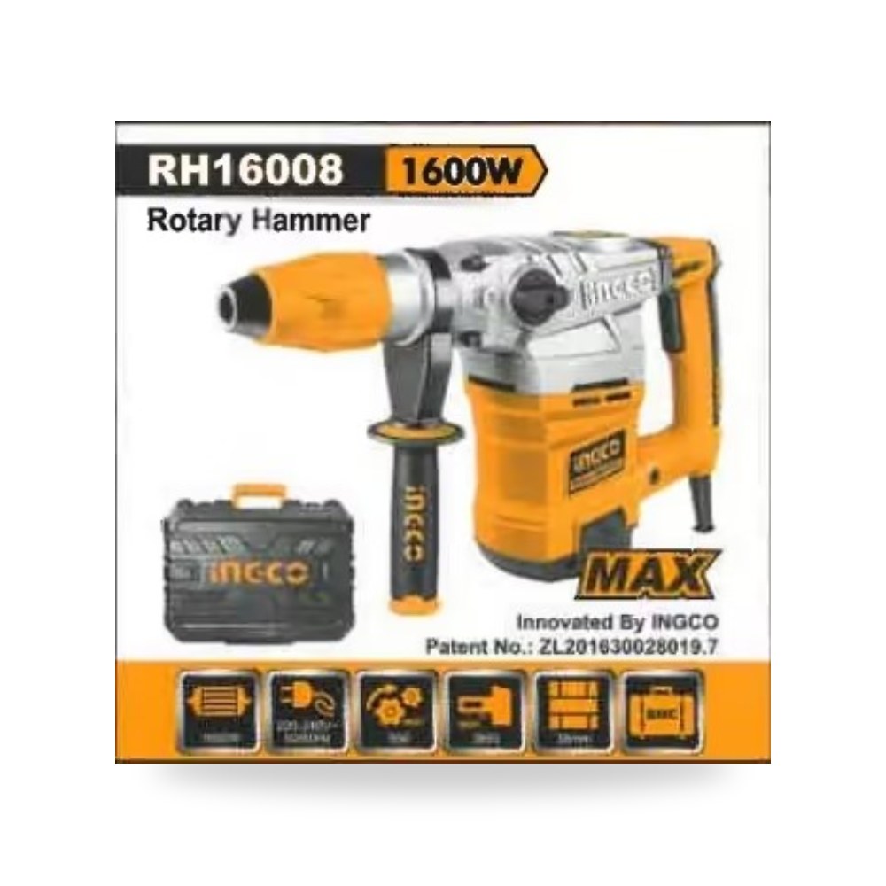 Rotary Hammer Drill 1600 w Ingco كريستي مول موديل RH16008
