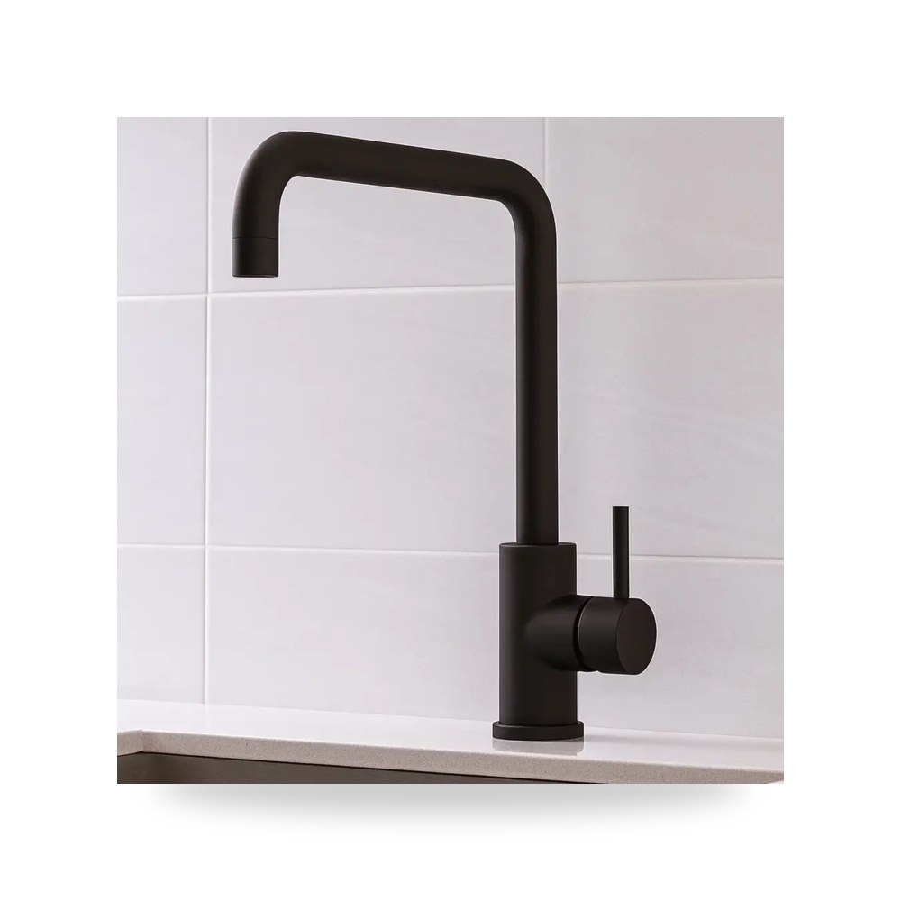 خلاط مجلى مستقيم ستانلس ستيل اسود موديل 8TU - M3041 - BK3