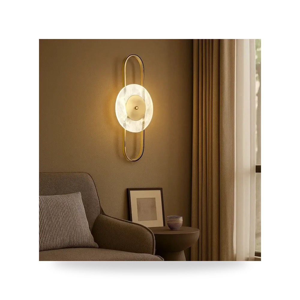 إنارة جدارية كلاسيك 3 اضاءات ذهبي أصفر لايت موديل 8WA - C5385 - 1CR+3CO3