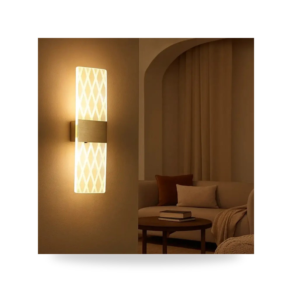 إنارة جدارية كلاسيك 3 اضاءات ذهبي أصفر لايت موديل 8WA - C5490 - GD+3CO3