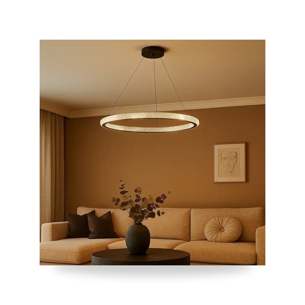 ثريا مودرن اسود لون الانارة 3 اضاءات 75 واط موديل 8HA - D6080 - 600BK+3CO3