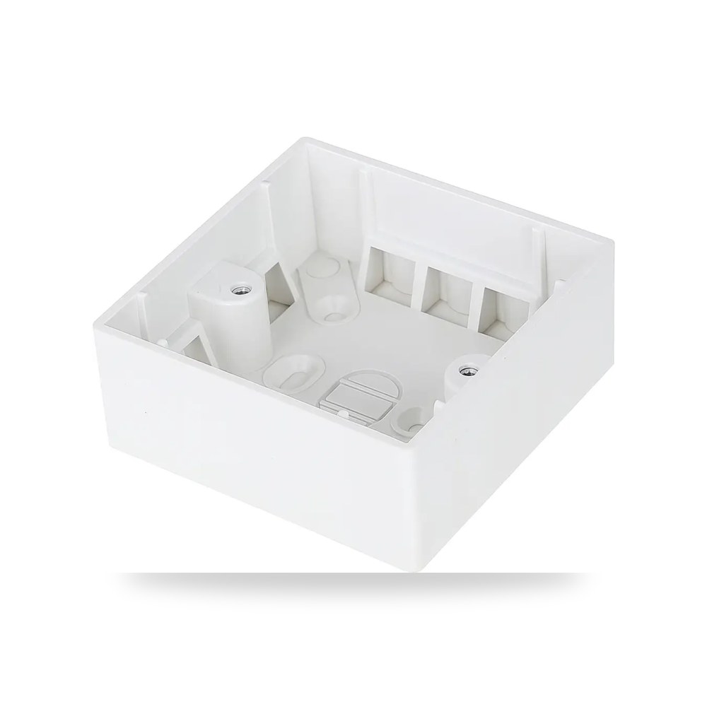 علبة فيش لطش مربع 7*7 ابيض أبيض موديل 8One Module - 1S - WH3