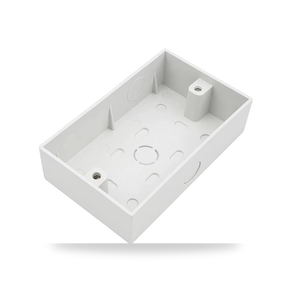 علبة فيش لطش مستطيل 14*7 ابيض أبيض موديل 8One Module - 1L - WH3