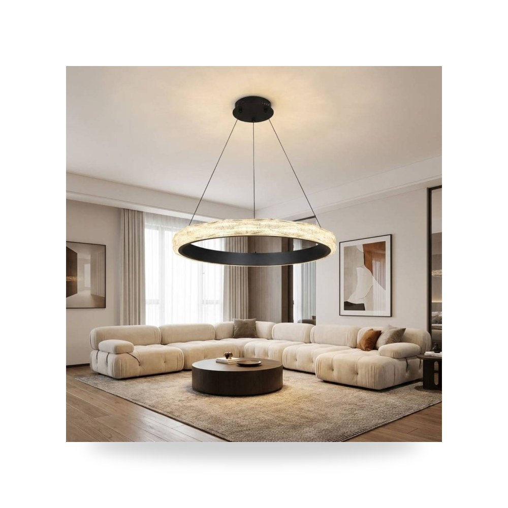 ثريا مودرن 3 اضاءات 55 واط اسود او ابيض لايت موديل 8HA - E7189 - 800BK+3CO3