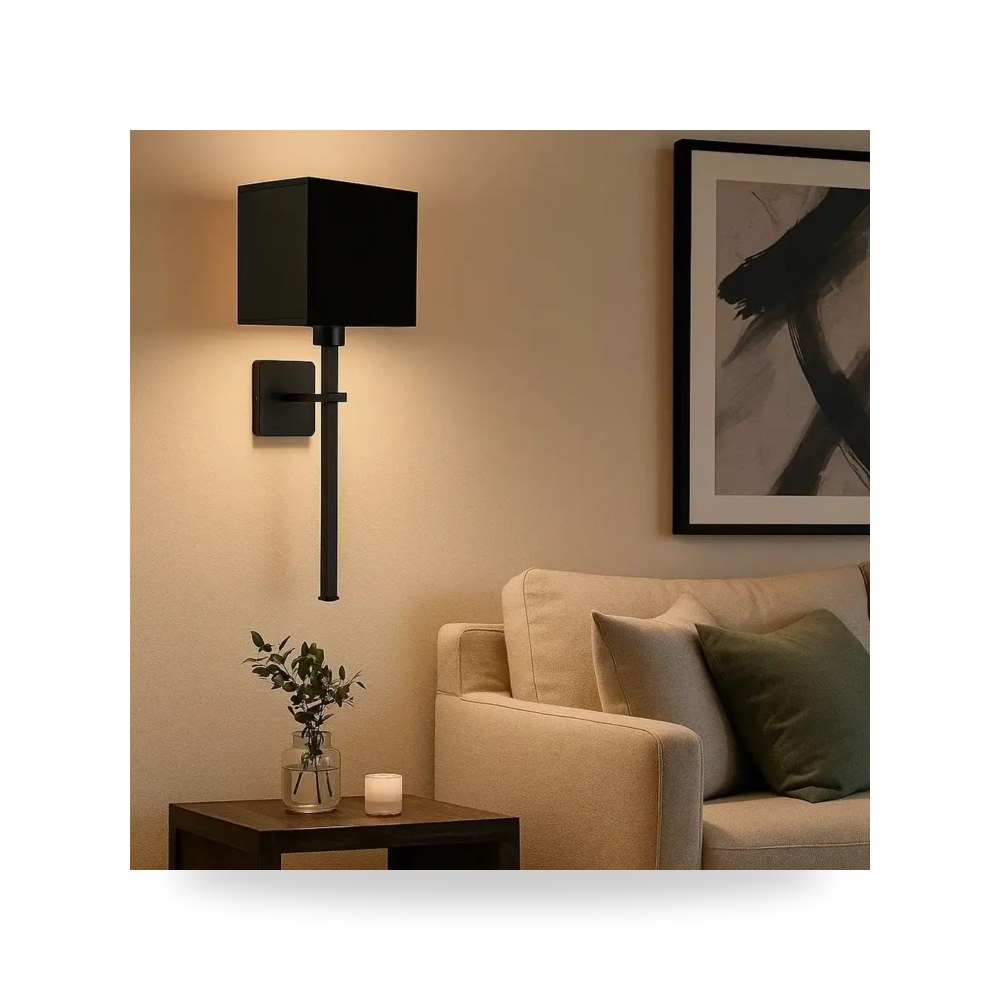 إنارة جدارية مودرن اسود أسود موديل 8WA - D6390 - 1BK3