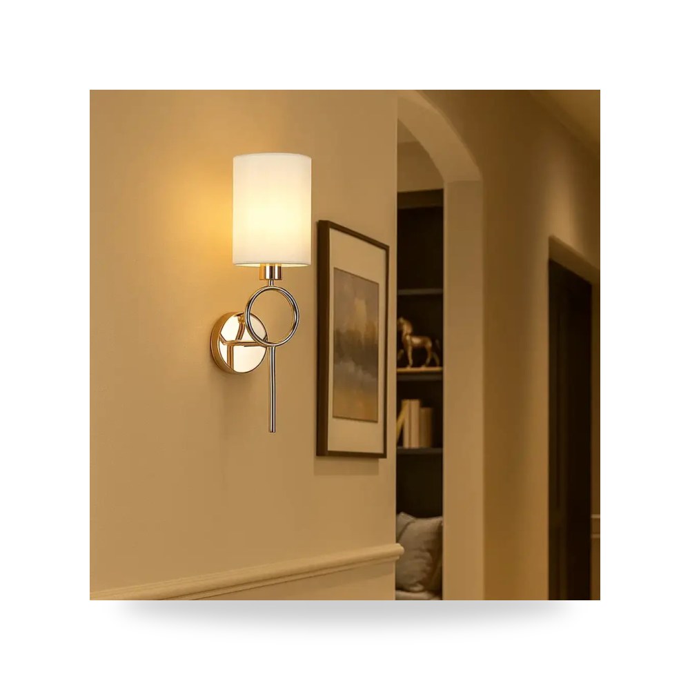 انارة جداري مودرن 1 لمبة E14 أصفر موديل 8WA - E7164 - 1FGD3