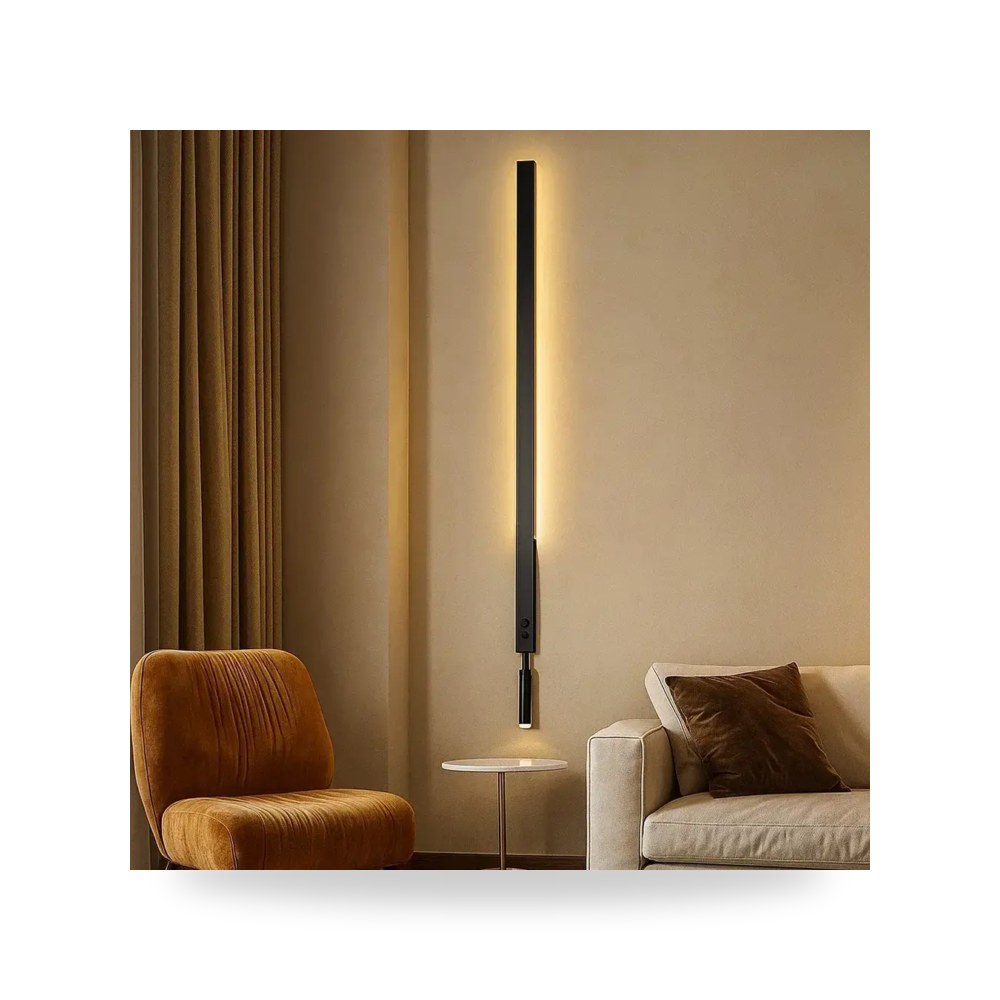 انارة جداري خطية لينير موجهه اصفر 115 سم لايت موديل 8WA - B5057 - 1150 - BK+WW3