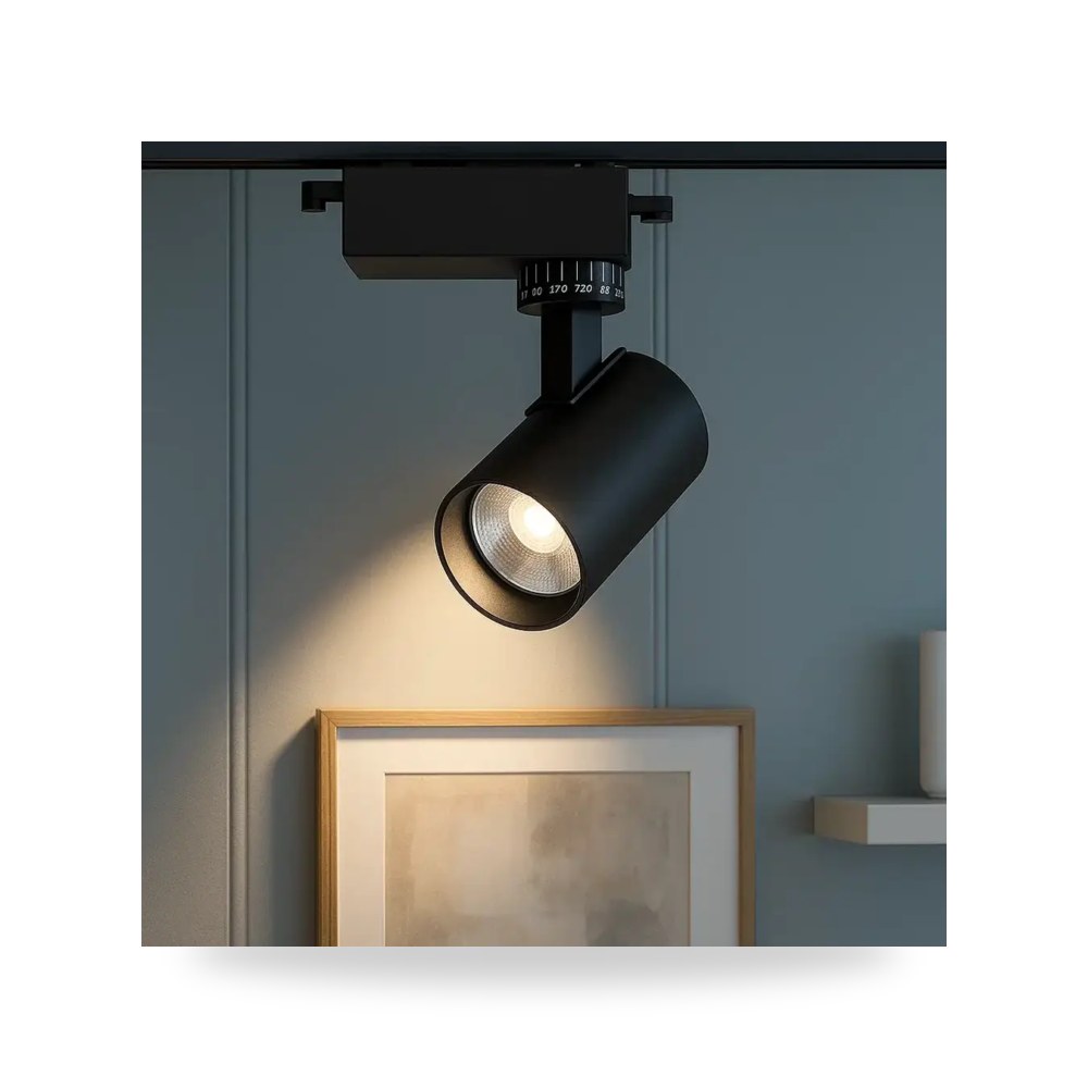 فريم سبوت لايت سقف غاطس أصفر موديل 8HU2398 - 30W - BK+CCT3