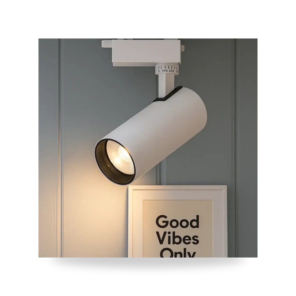 فريم سبوت لايت سقف غاطس أصفر مقاس موديل 8HU2398 - 30W - WH+CCT3