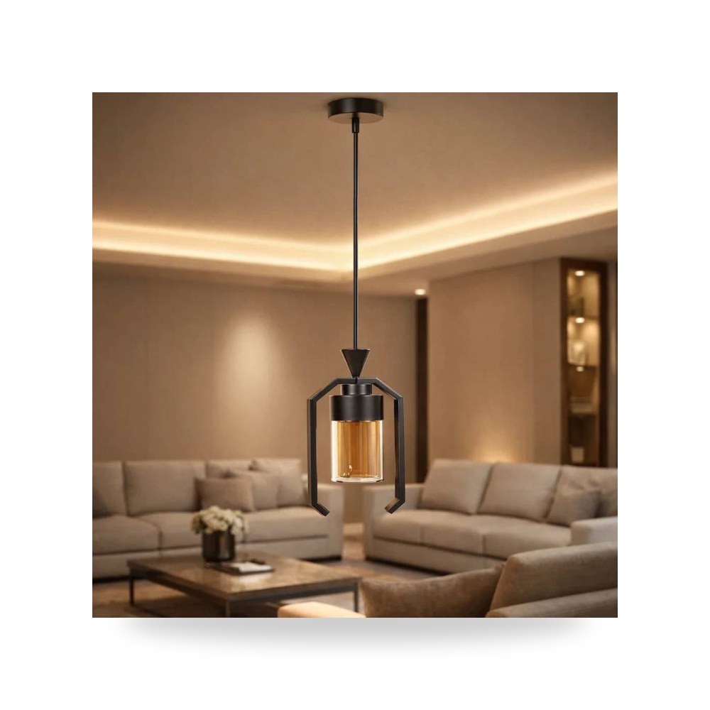انارة معلقة اسود 1 لمبة E27 أسود موديل 8HA - E6734 - 1BK3