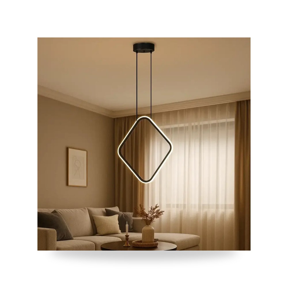 انارة معلقة مودرن 3 اضاءات 30 واط اسود او موديل 8HA - D6405 - 30*310BK+3C3