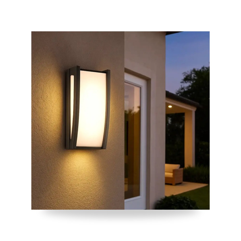 انارة جداري خارجي اضاءة اصفر شمسي 30 واط أصفر موديل 89701 - 30W - BK+WW3