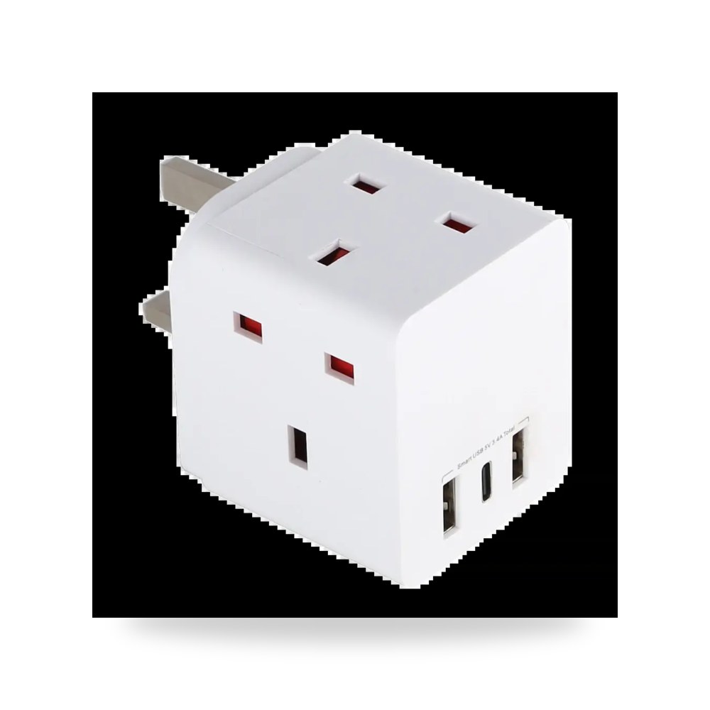 توصيلة ثلاثي 2 مخرج USB عدد 1 مخرج TYPE C