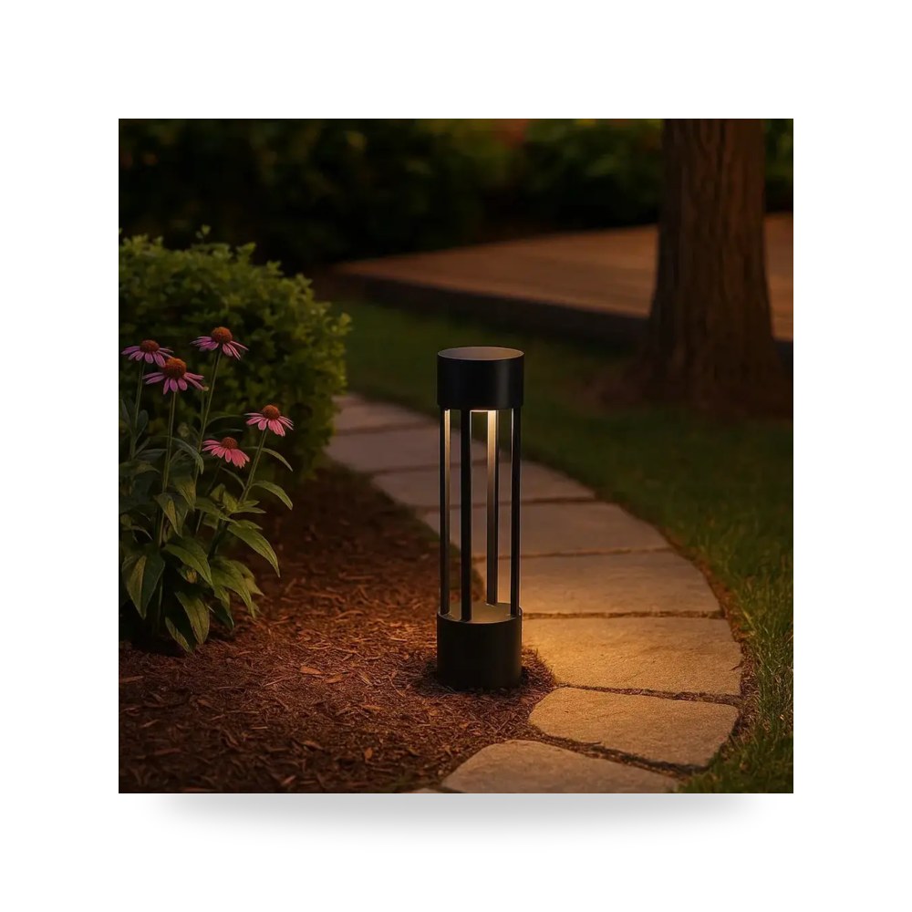 انارة عمود حديقة اسود 60 سم أسود موديل 86184R - S - 60CM+LAMP3
