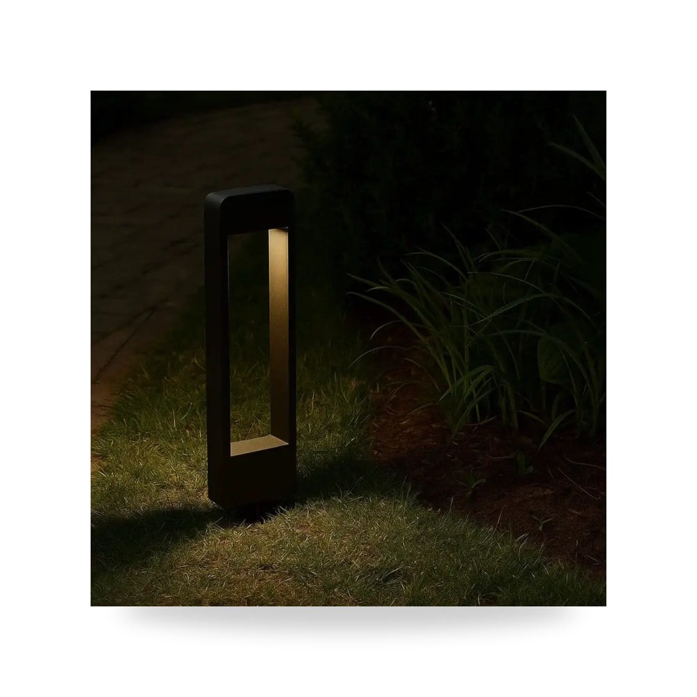 انارة عمود حديقة اسود 60 سم أسود موديل 86219S - 60CM - BK+LAMP3