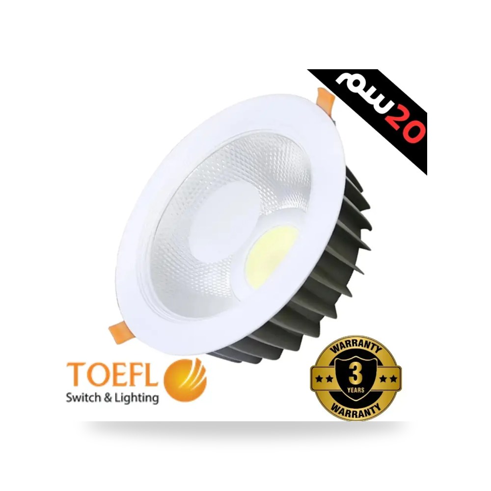 فريم سبوت لايت سقف غاطس أبيض لون موديل 8TF907 - 8 - 60W - WH110A3