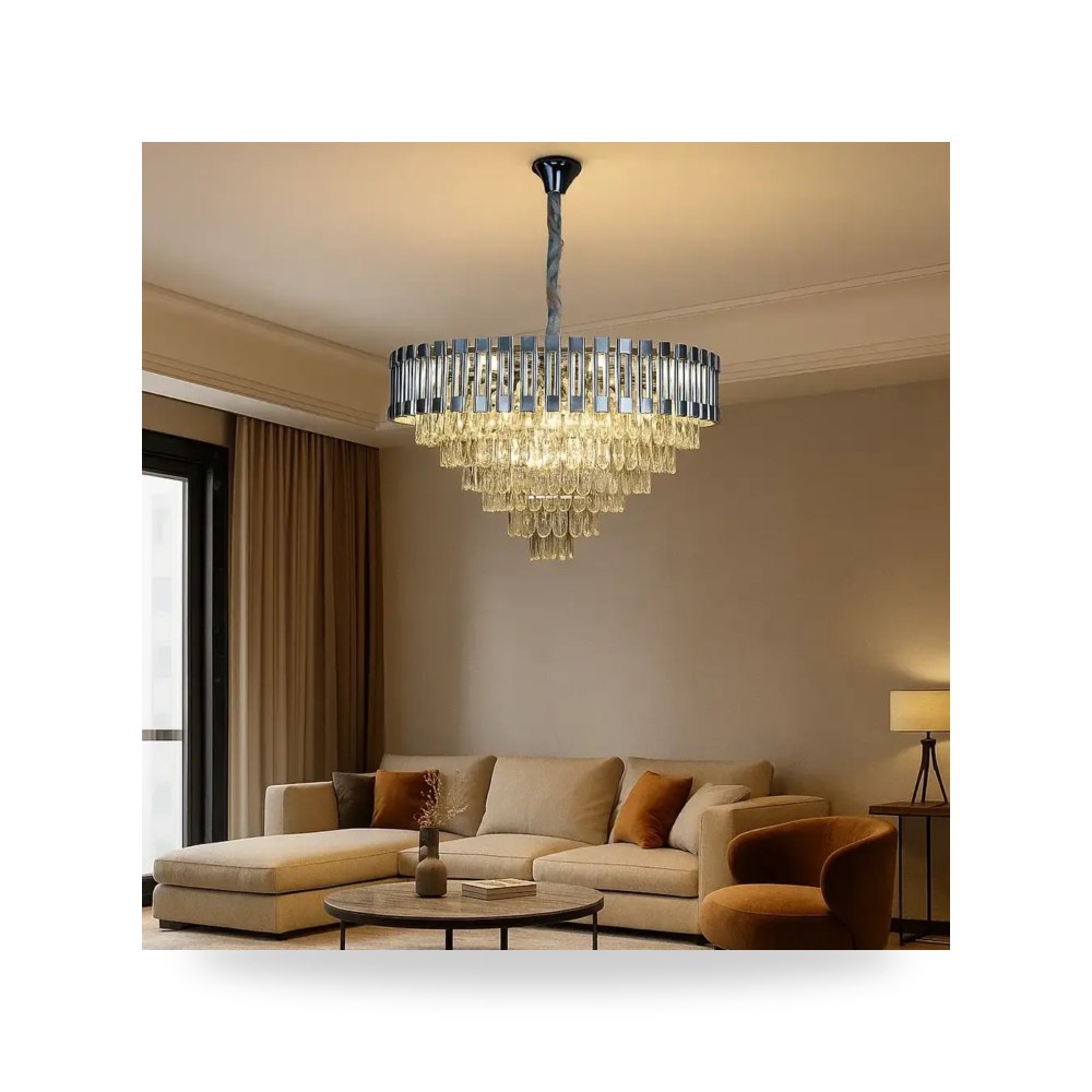 ثريا كلاسيك فضي قطر 80 سم موديل 8HA - D6260 - 800CH3