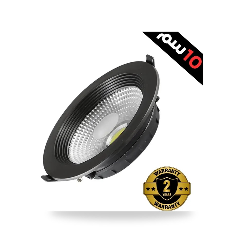 فريم سبوت لايت سقف غاطس أصفر موديل 8HU636 - 4 - 10W - BK+WW3