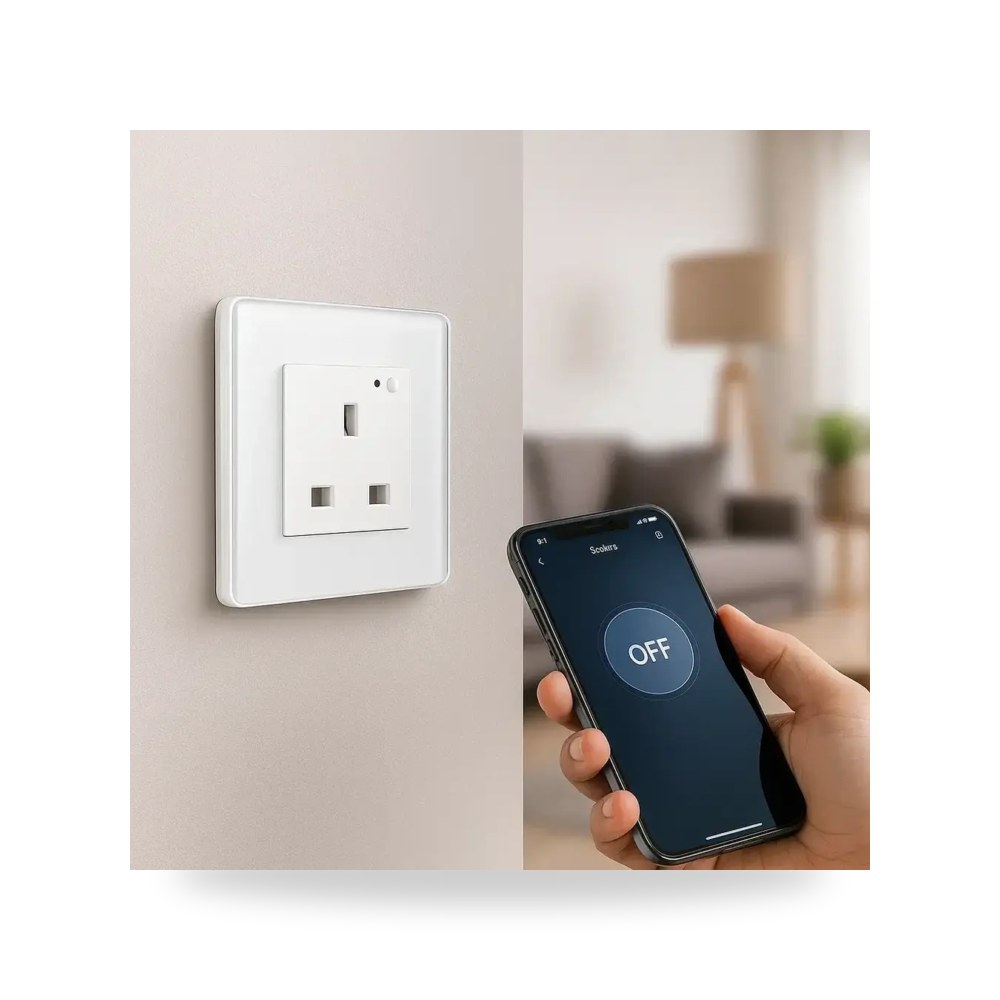 فيش 13 امبير ذكي WiFi يعمل باللمس تحكم موديل 8TFC3BS - SMART - WH3
