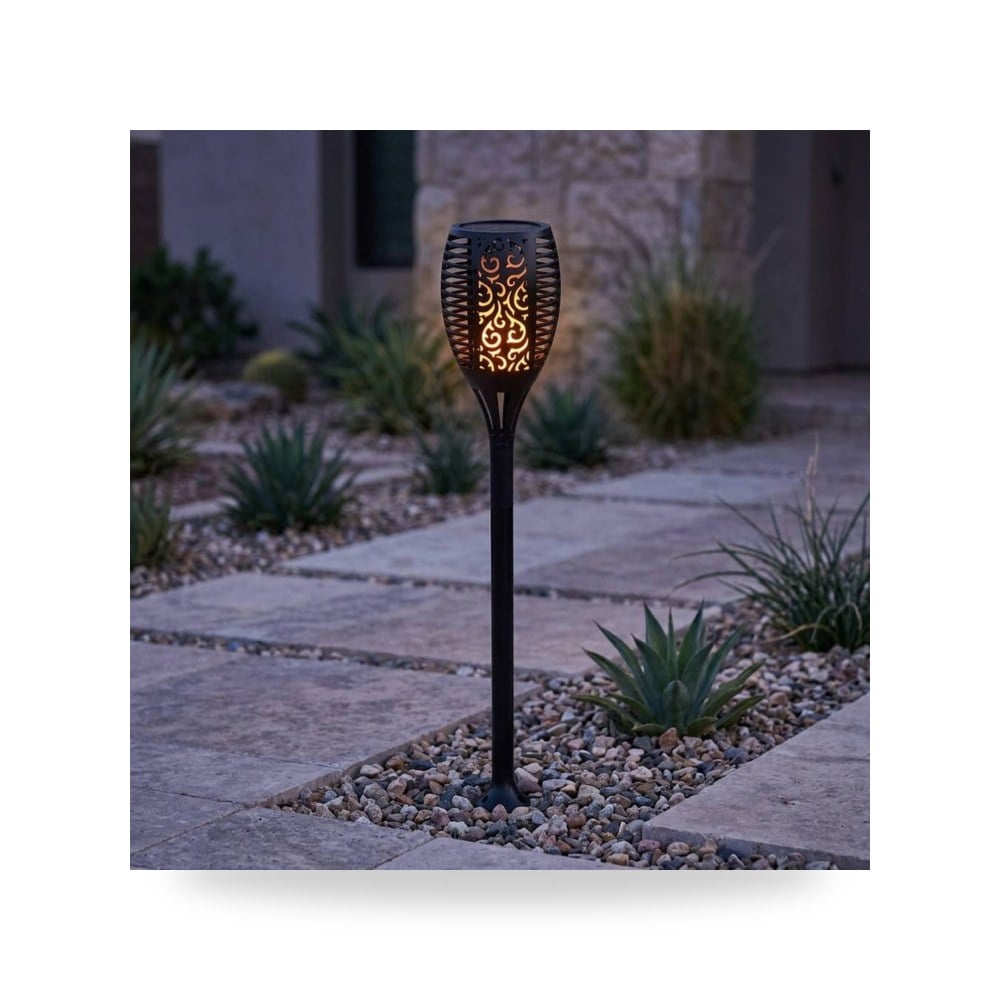 عمود طاقة شمسية الانارة اصفر لون اسود لايت موديل 8HU - SA2459 - BK+YL3