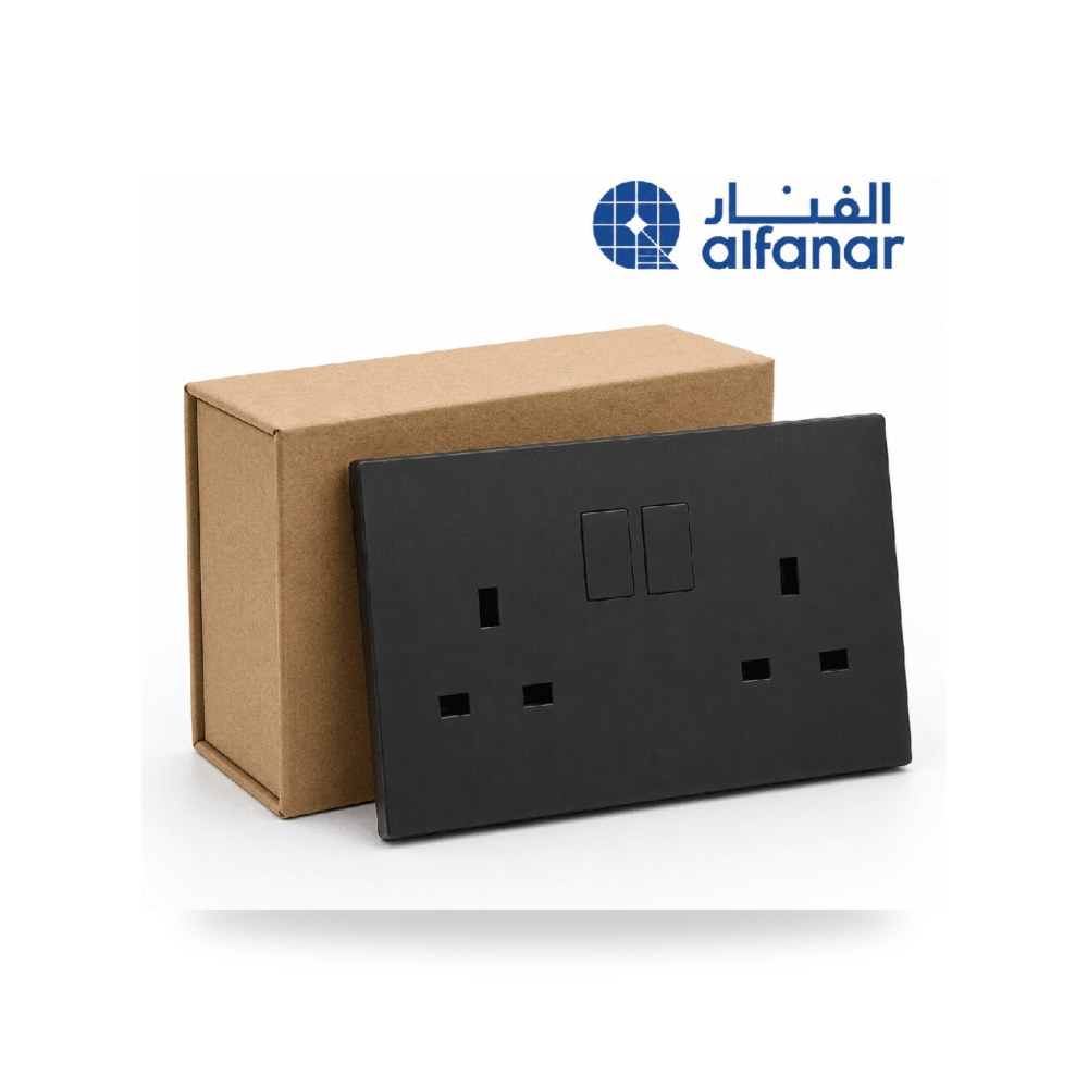 كرتون 5 حبة فيش ثلاثي مجوز مع مفتاح ماسه أسود موديل 14390-5