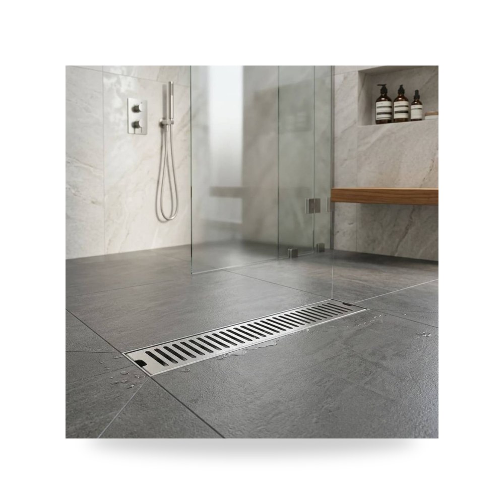 صفاية شاور ستانلس ستيل كروم 40 سم موديل 8TU - D2417 - 40 - CH3