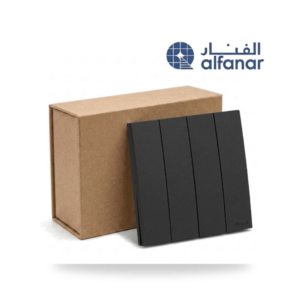 كرتون 10 حبة مفتاح رباعي ماسه أسود الفنار