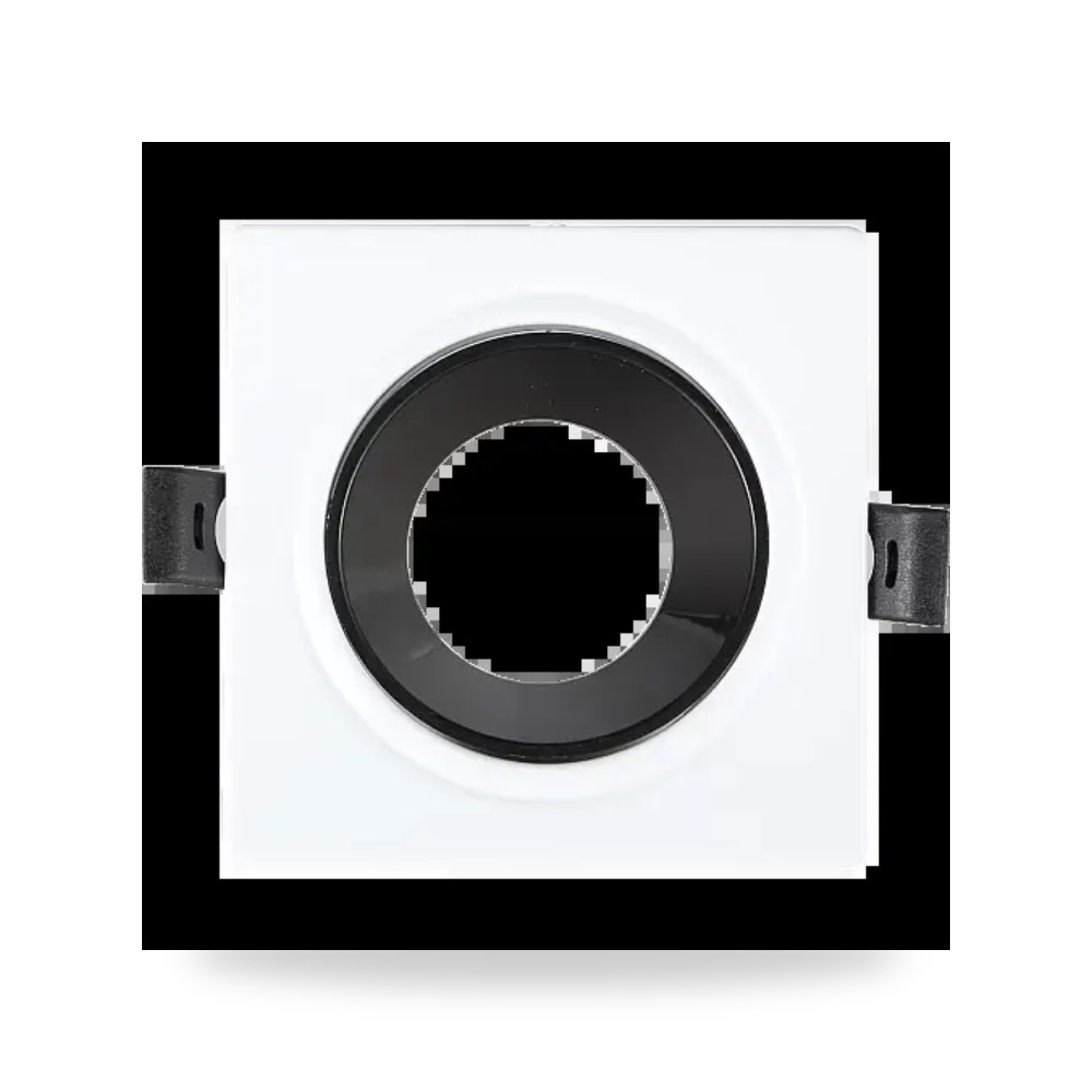فريم سبوت لايت سقف غاطس مربع متحرك أبيض لايت موديل 8HU2394 - 1WH+BK3