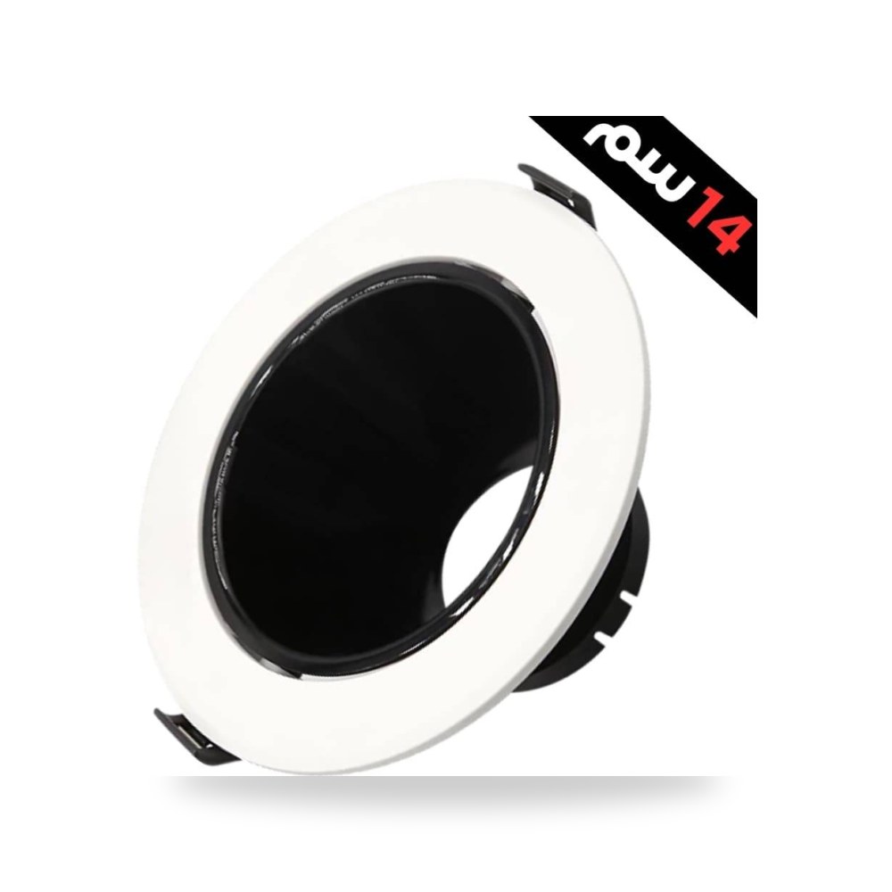 فريم سبوت لايت سقف غاطس دائري متحرك أسود لايت موديل 8HU8003 - 5 - WH+BK3
