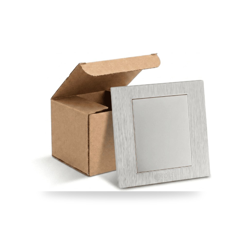 كرتون 10 حبة غطاء 7*7 توفل فضي