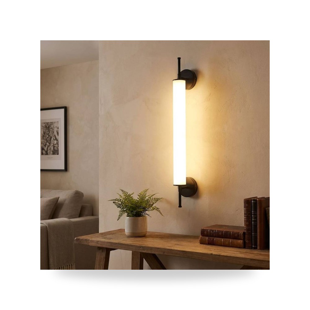 انارة جداري مودرن اسود 3 اضاءات قزاز ثلجي 12 موديل 8WA - E7216BK+3CO3