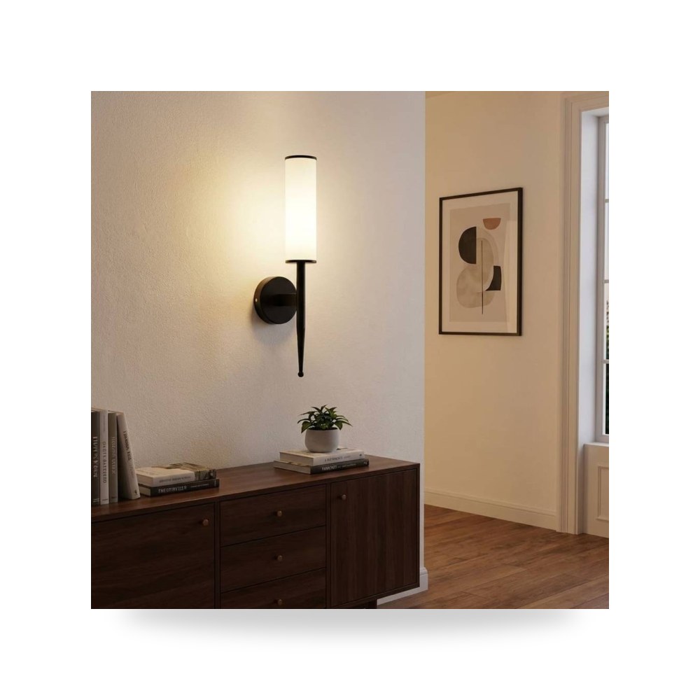 انارة جداري مودرن اسود 3 اضاءات قزاز ثلجي 7 موديل 8WA - E7217BK+3CO3