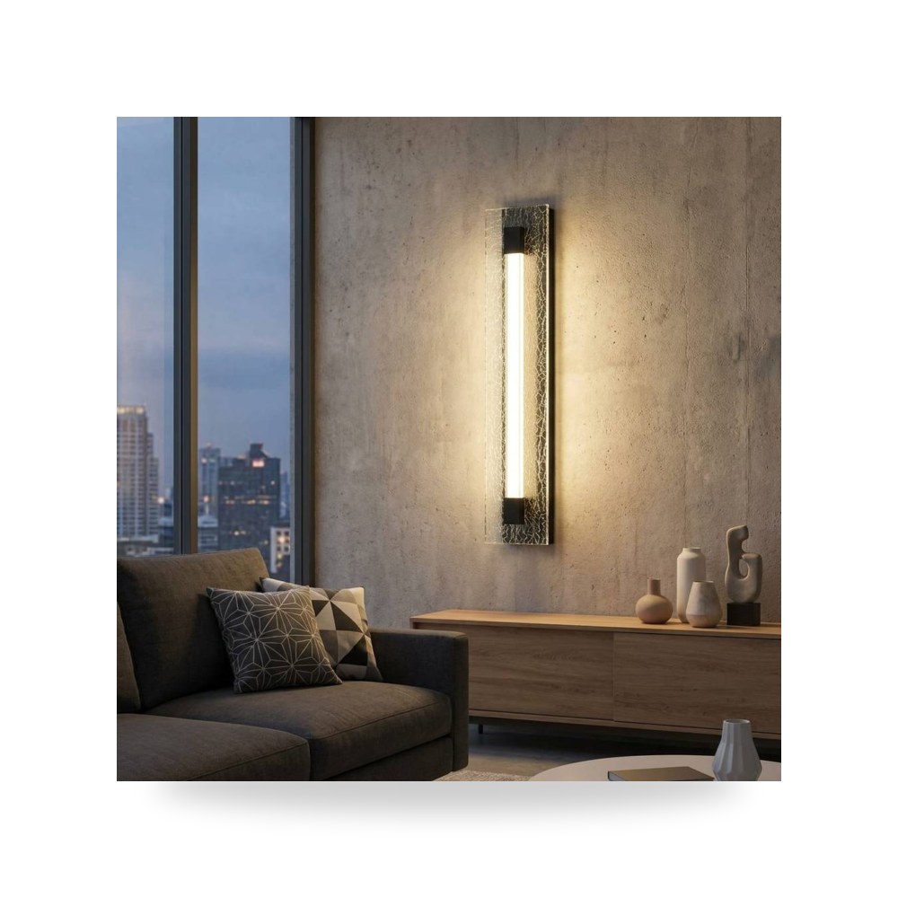 انارة جداري مودرن اسود 3 اضاءات 40 سم 5 واط موديل 8WA - E7236 - 400BK+3CO3