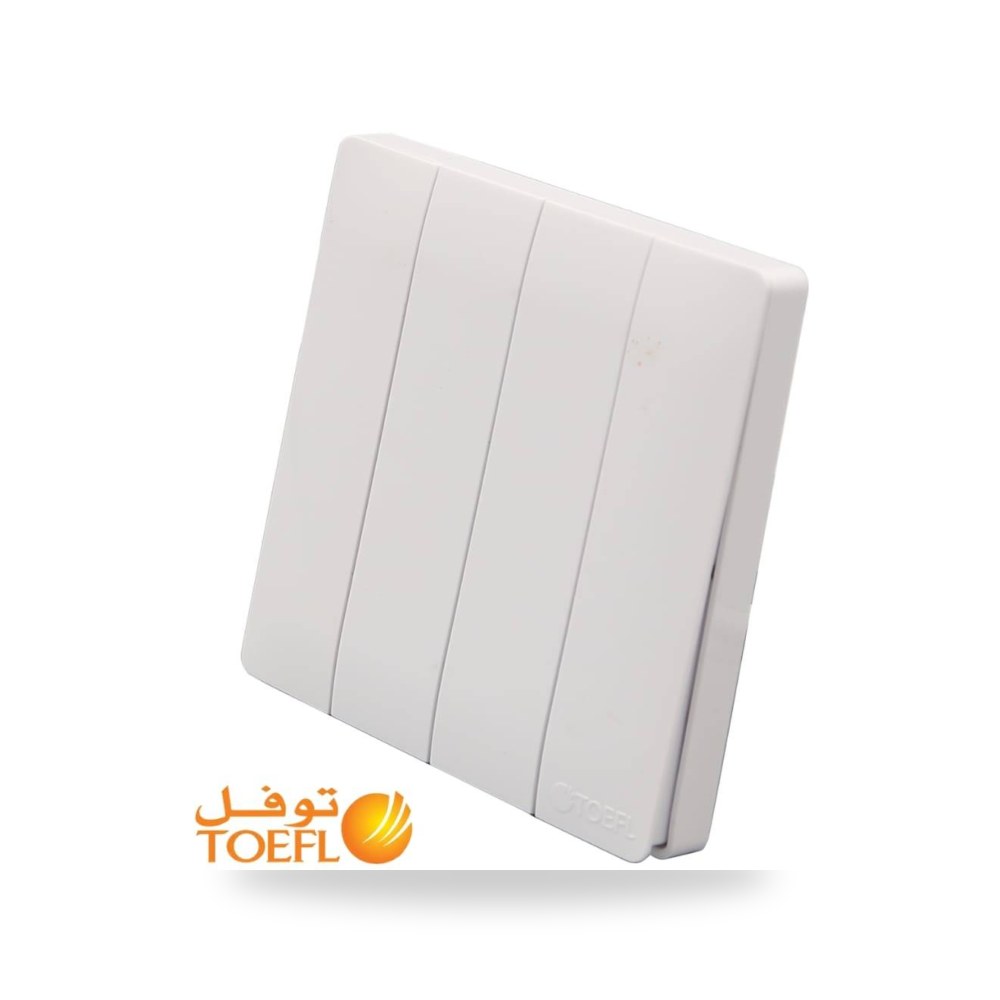 مفتاح رباعي توفل بيانو ابيض أبيض موديل 11353
