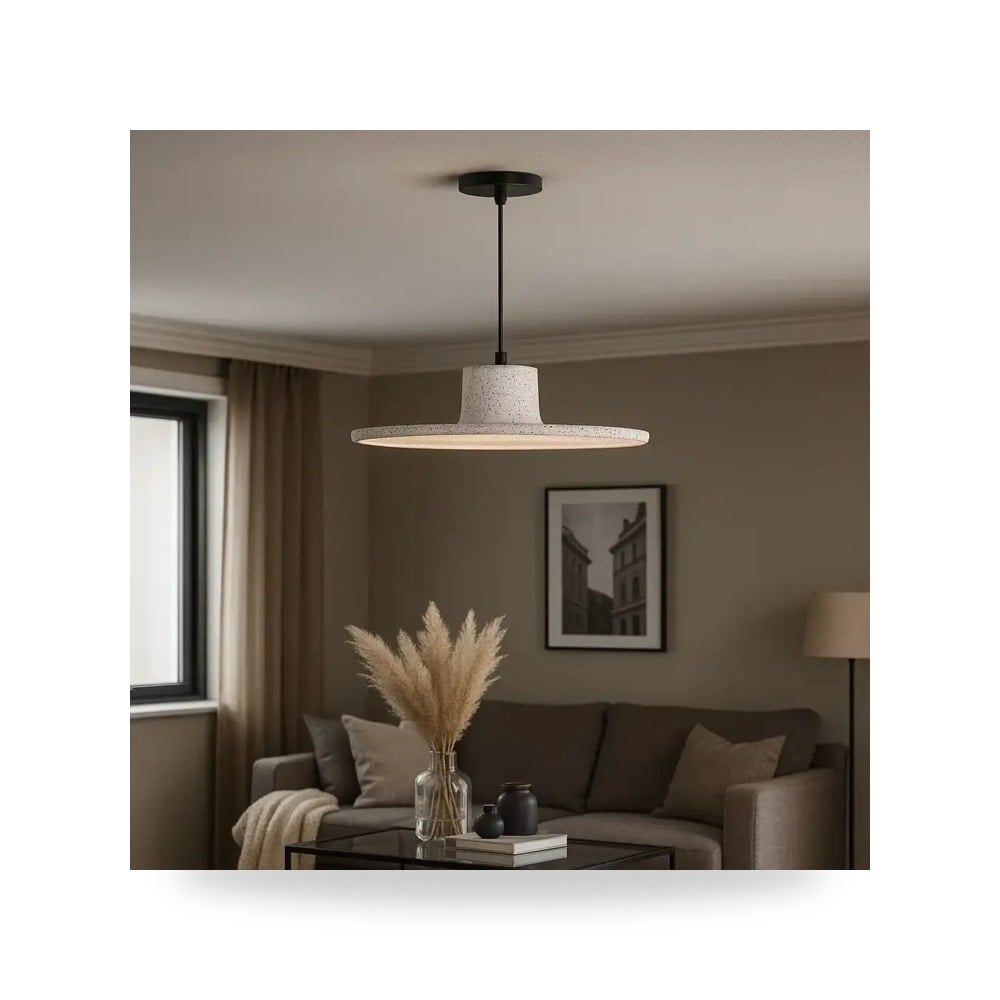 انارة معلقة شكل حجري 30 سم ابيض موديل 8HA - D5996 - 300WH3