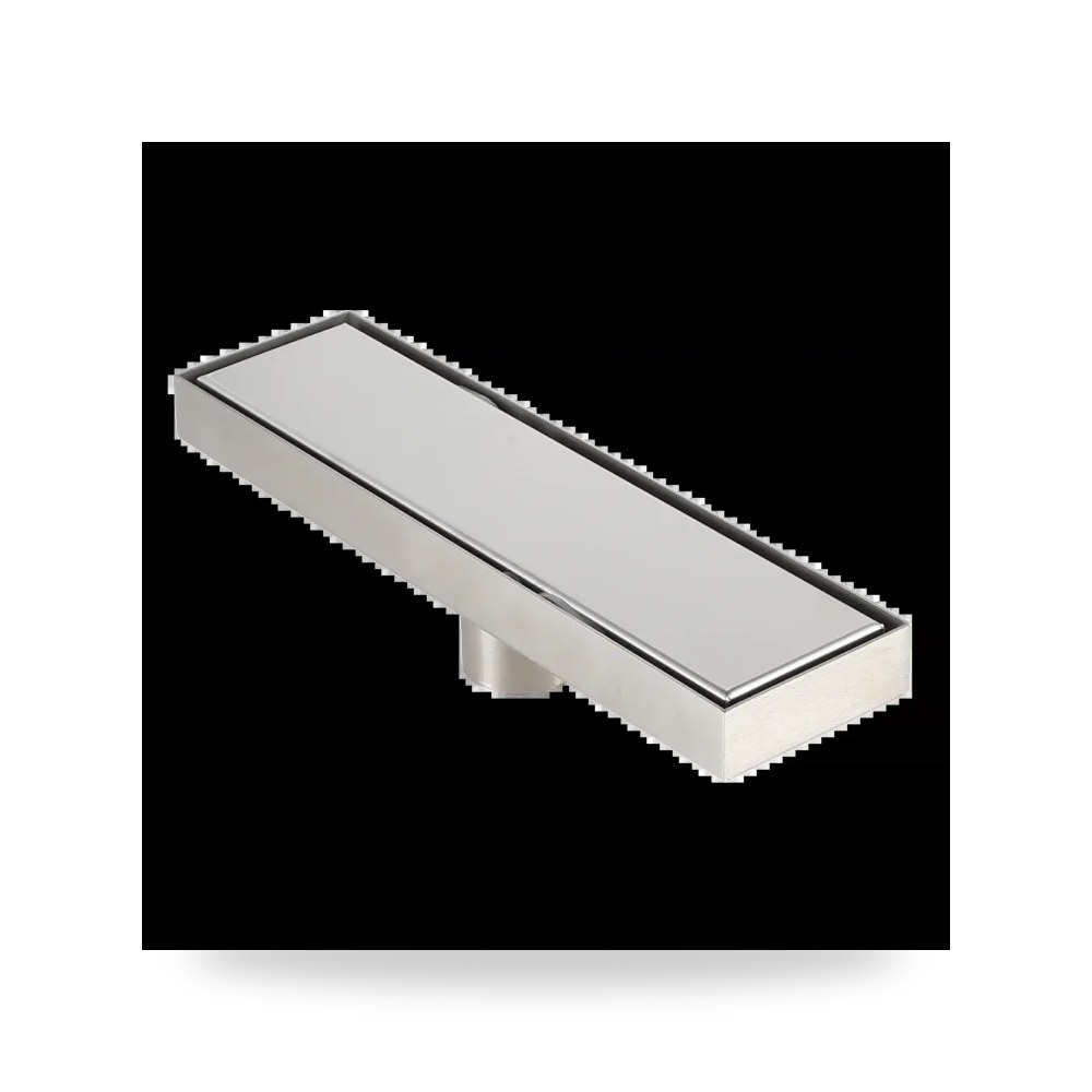 صفاية بلاط مستطيل 30 سم ستانلس ستيل كروم لايت موديل 8TU - D2415 - 30 - CH3