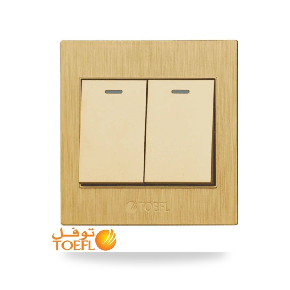 مفتاح ثنائى توفل ذهبي موديل 11551