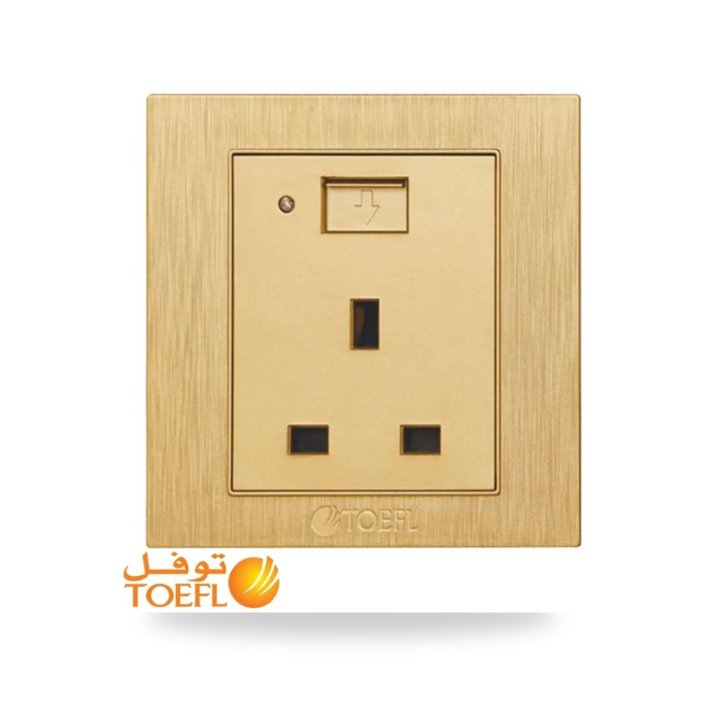 فيش ثلاثي USB توفل ذهبي موديل 11555