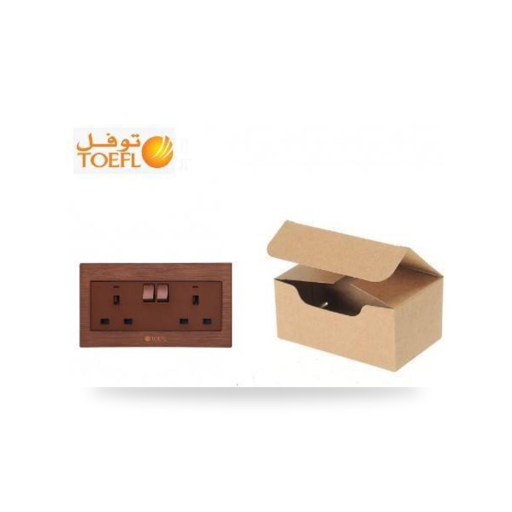كرتون 5 حبه 2 فيش ثلاثي 2 مفتاح توفل عودى موديل 11605-5