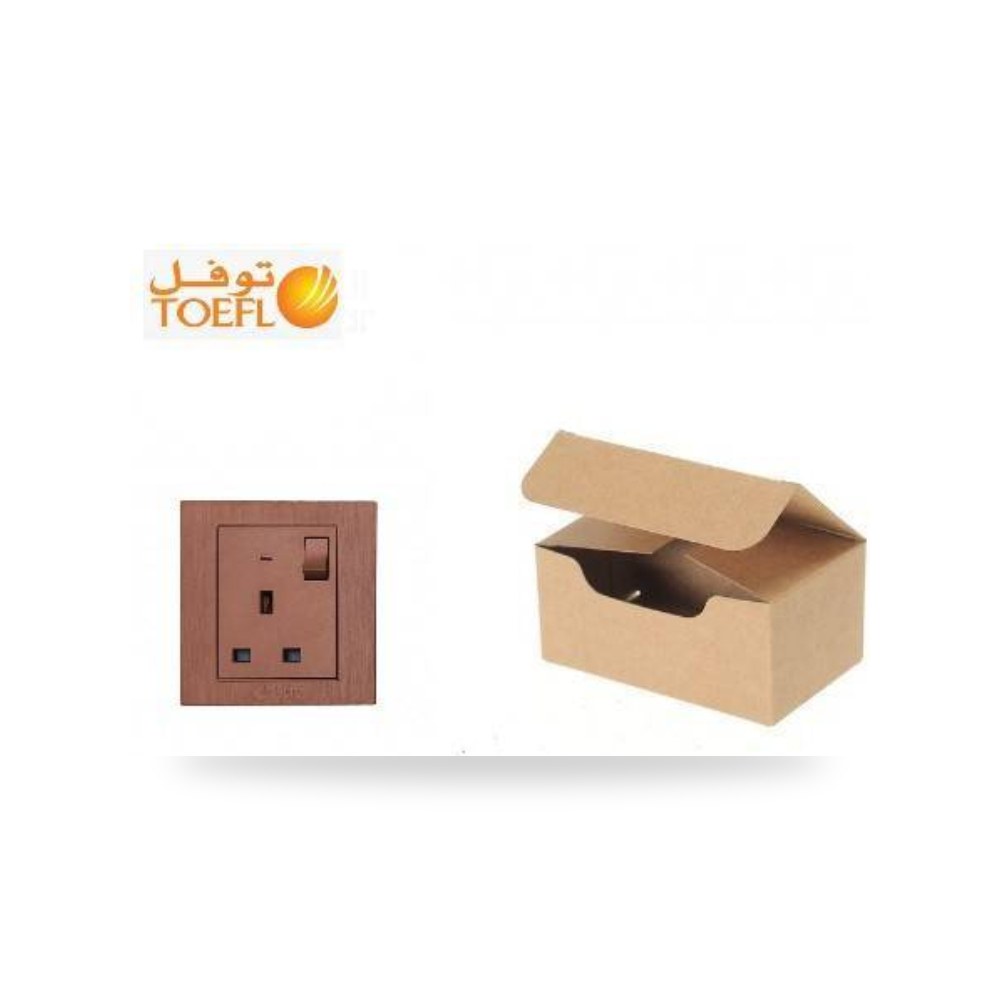 كرتون 10 حبه فيش ثلاثى توفل عودى خشبي لايت