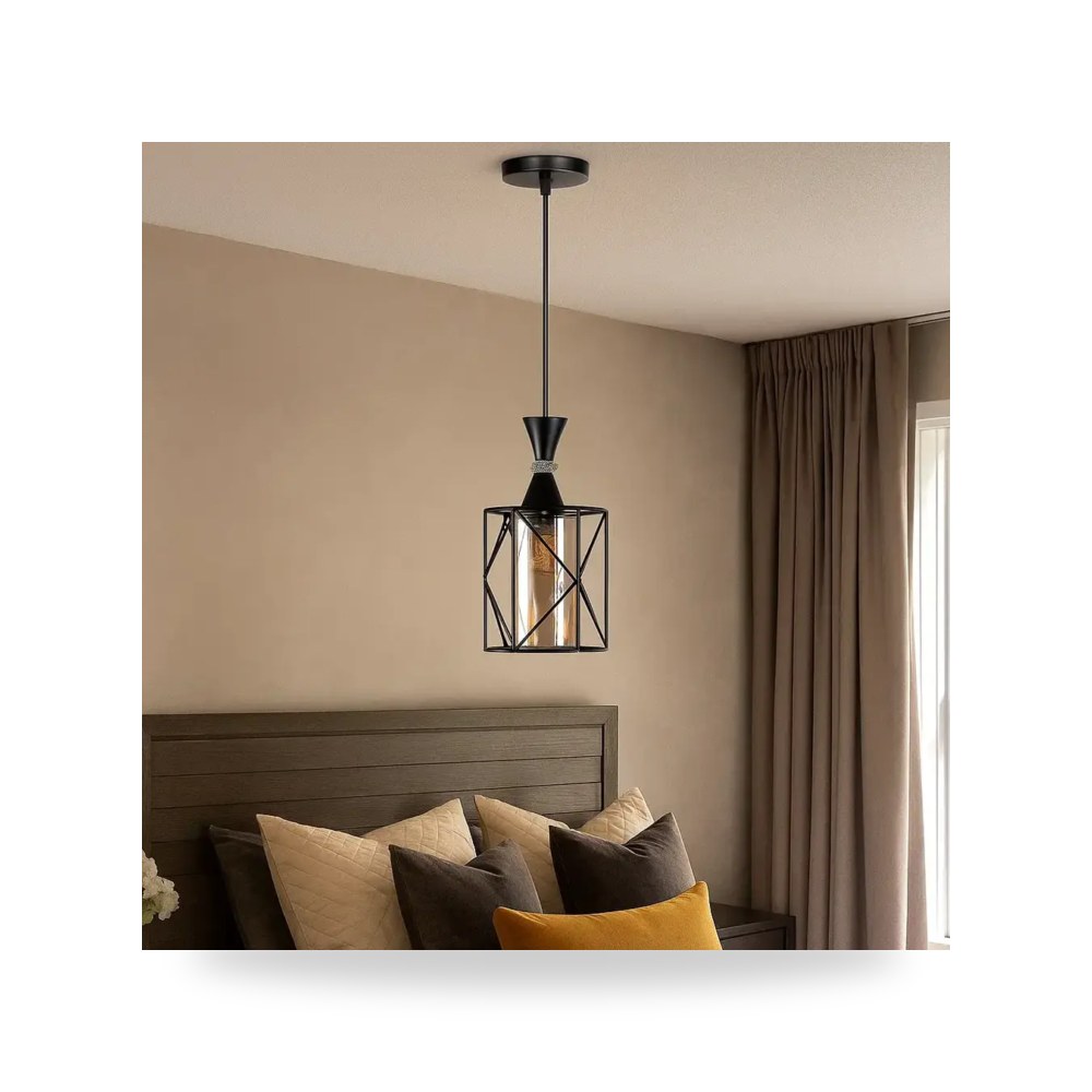 انارة معلقة مفرد اسود أسود موديل 8HA - D6019 - 1BK3