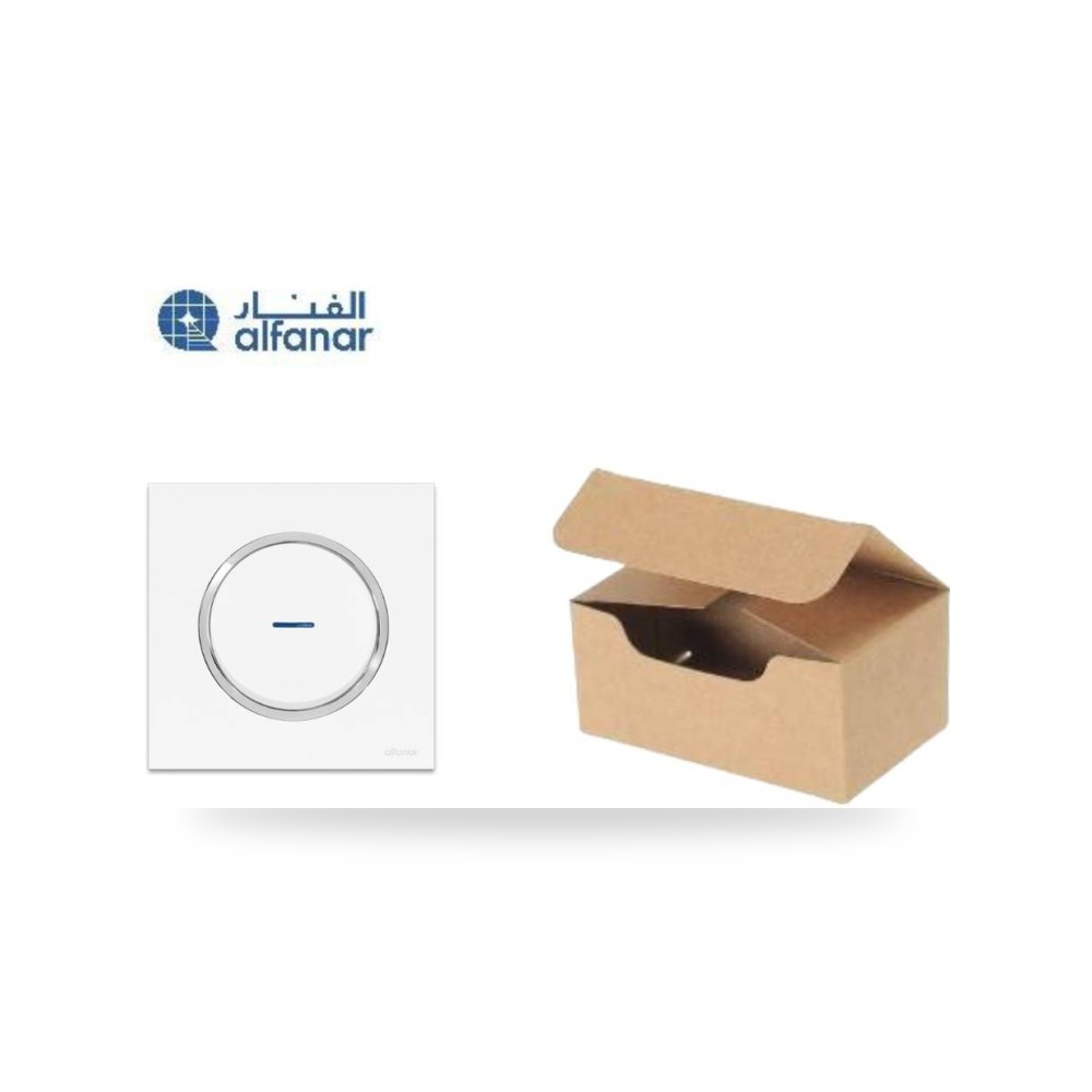 كرتون 10 حبه مفتاح سخان ديكوري أبيض غرناطة
