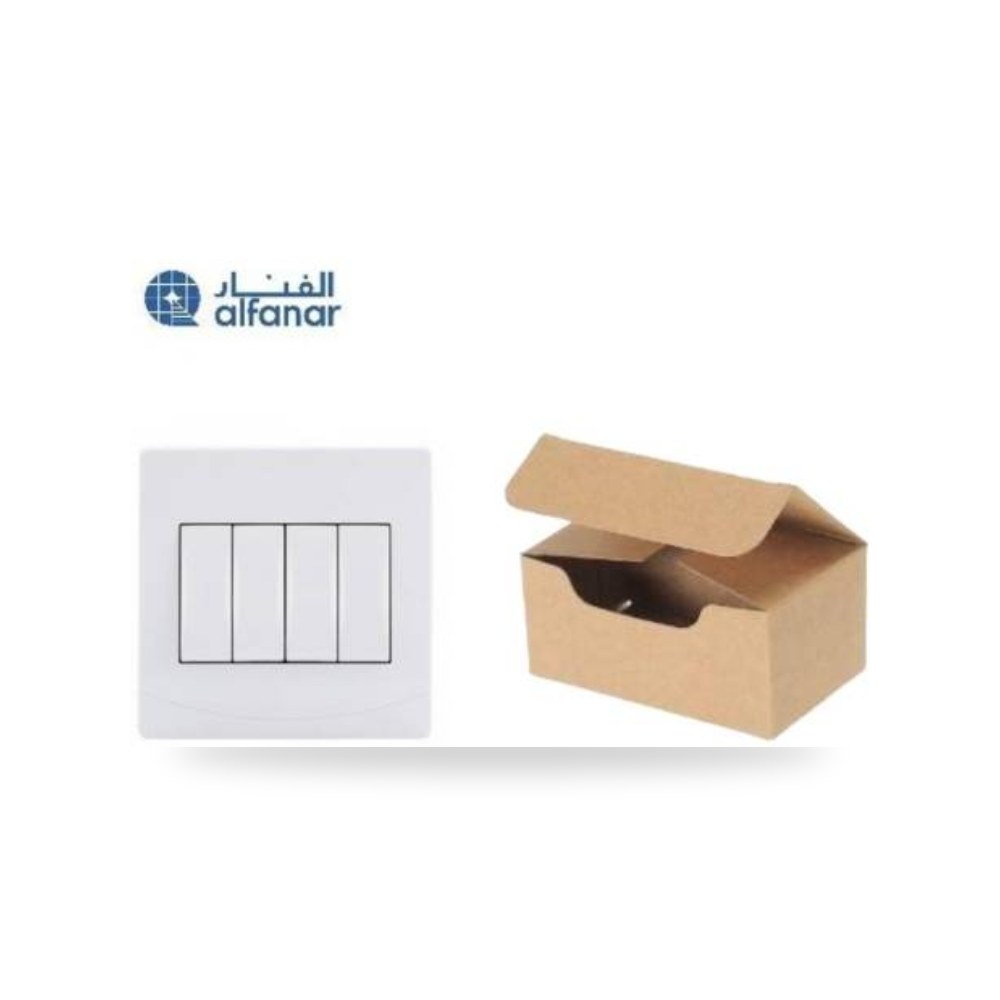 كرتون 10 حبه مفتاح رباعي سدرا أبيض الفنار