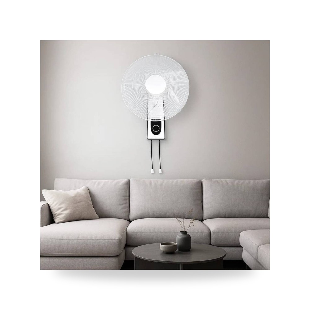 مروحة حائط غطاء ابيض أبيض موديل 8HU5006 - 16 - WH3