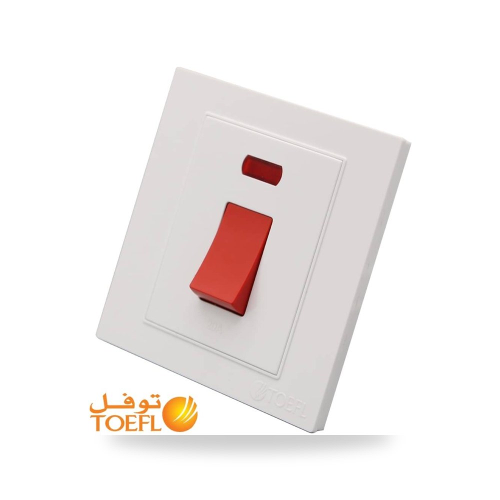 مفتاح سخان توفل ابيض أبيض موديل 11410
