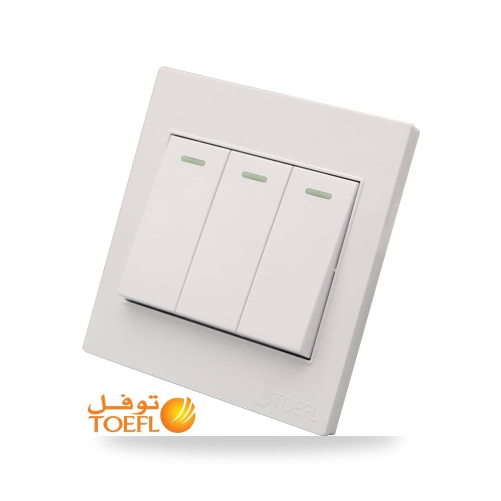 مفتاح ثلاثي توفل ابيض أبيض موديل 11402